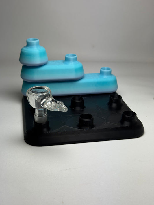 TampLite Bowl Holder Base: 3x3 Stack Grid™ DTC